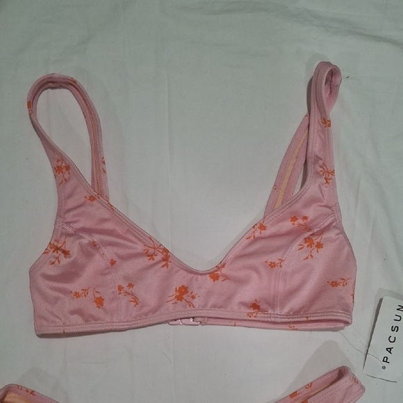 New PacSun Pink and Orange Bikini Set - Picture 2 of 7